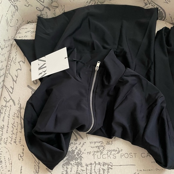 NWT Zara jersey zipper top - Picture 2 of 5